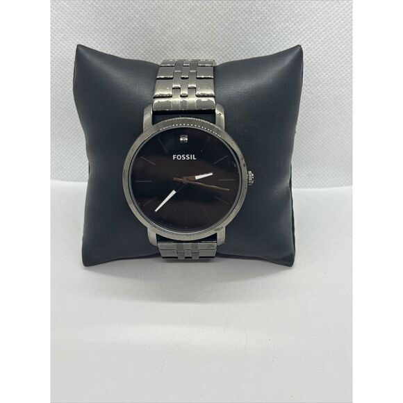 Fossil Lux Luther BQ2419 Men's Smoke Stainless Steel Analog Dial Watch JNA368 - Picture 1 of 11